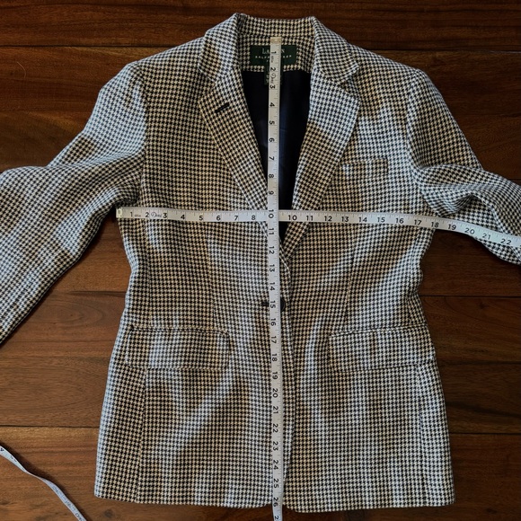 Ralph Lauren Linen Houndstooth Blazer - Picture 8 of 11